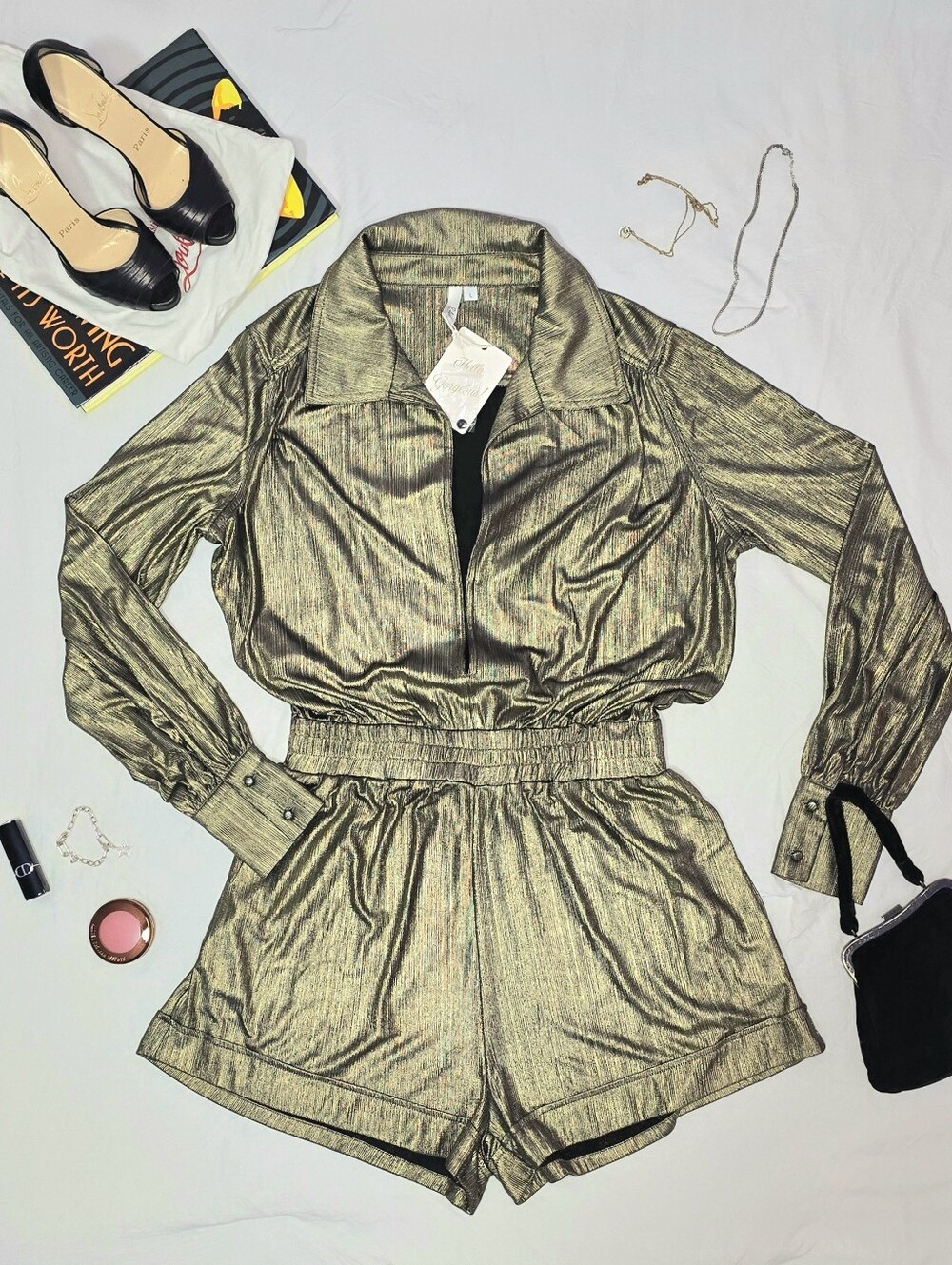 Elan Champagne Romper